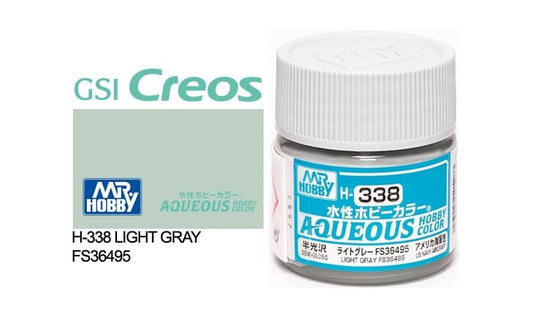 010 - Mr. Hobby - H-338 - Mr Hobby Aqueous H-338 Light Gray FS36495 (US) - primary image