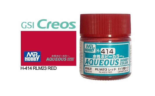 010 - Mr. Hobby - H-414 - Mr Hobby Aqueous H-414 RLM23 Red (Germany) - primary image