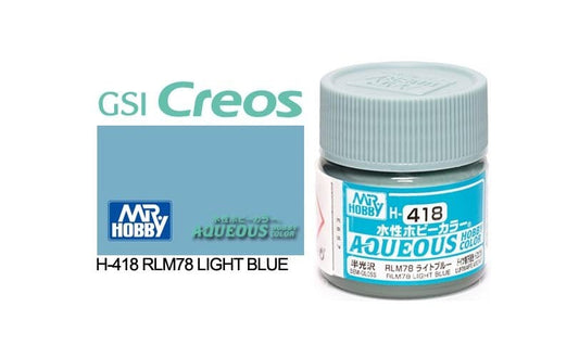 010 - Mr. Hobby - H-418 - Mr Hobby Aqueous H-418 RLM78 Light Blue (Germany) - primary image