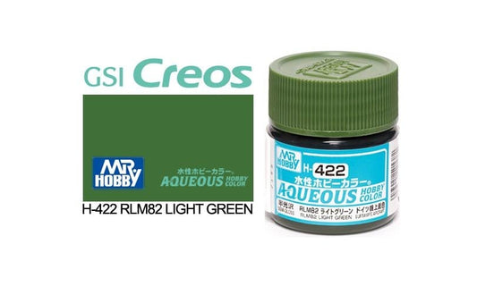 010 - Mr. Hobby - H-422 - Mr Hobby Aqueous H-422 RLM82 Light Green (Germany) - primary image