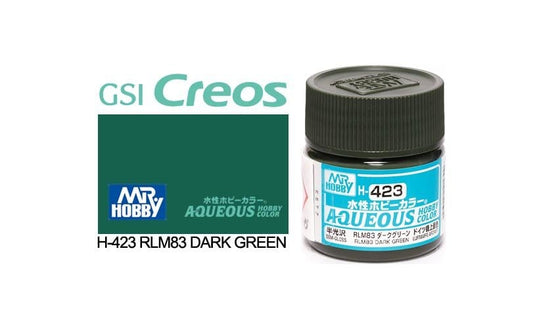 010 - Mr. Hobby - H-423 - Mr Hobby Aqueous H-423 RLM83 Dark Green (Germany) - primary image