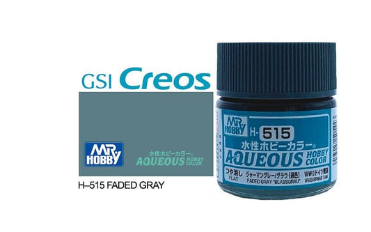 010 - Mr. Hobby - H-515 - Mr Hobby Aqueous H-515 Faded Gray Blassgrau (Germany) - primary image