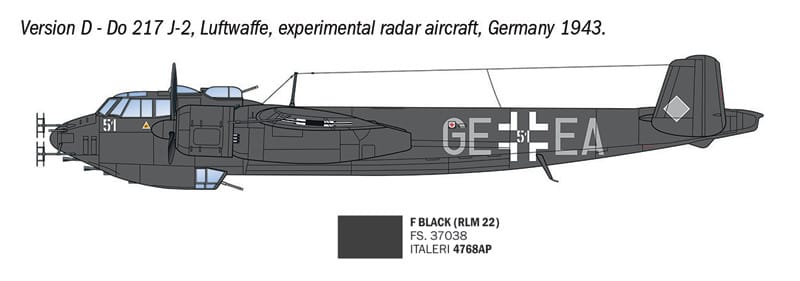 Italeri - 91266 - Dornier Do 217 J-1/J-2 Nachtjäger - paint schemes