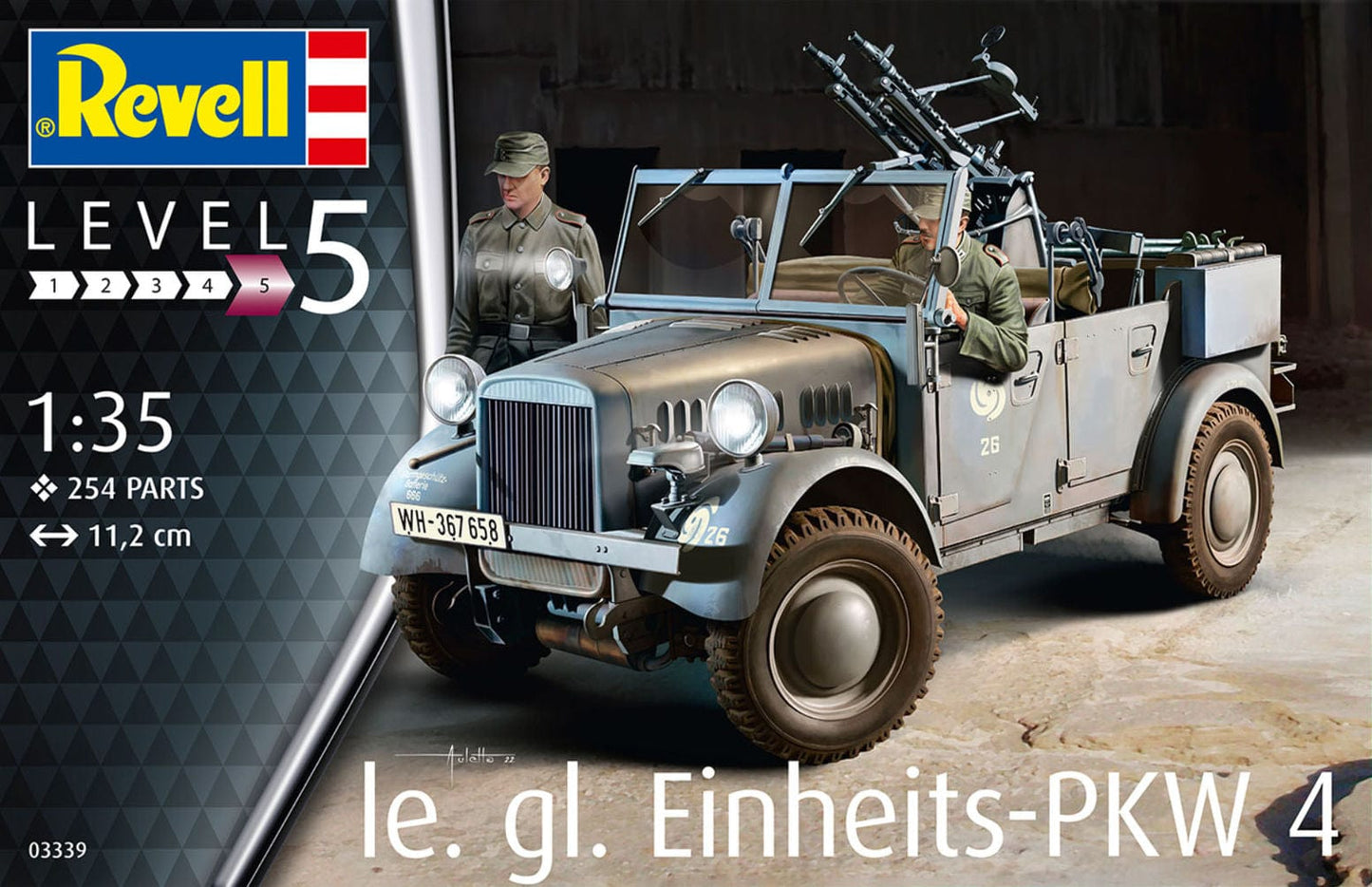 010 - Revell - 03339 - Stoewer R180 le.gl.Einheits-Pkw Kfz. 4 - primary image