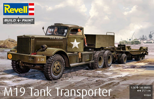 010 - Revell - 03364 - Diamond T M19 Tank Transporter - primary image