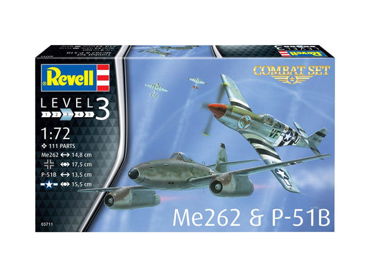 Messerschmitt Me 262 A-1a and North American P-51B Mustang [combat set]