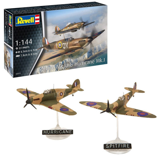 010 - Revell - 03771 - Supermarine Spitfire Mk Ia and Hurricane Mk I - primary image