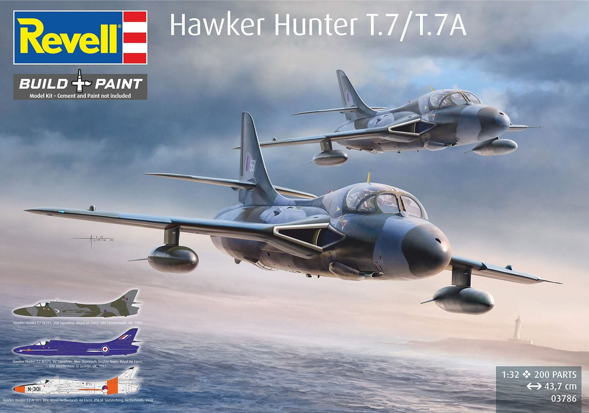 010 - Revell - 03786 - Hawker Hunter T.7 / T.7a - primary image