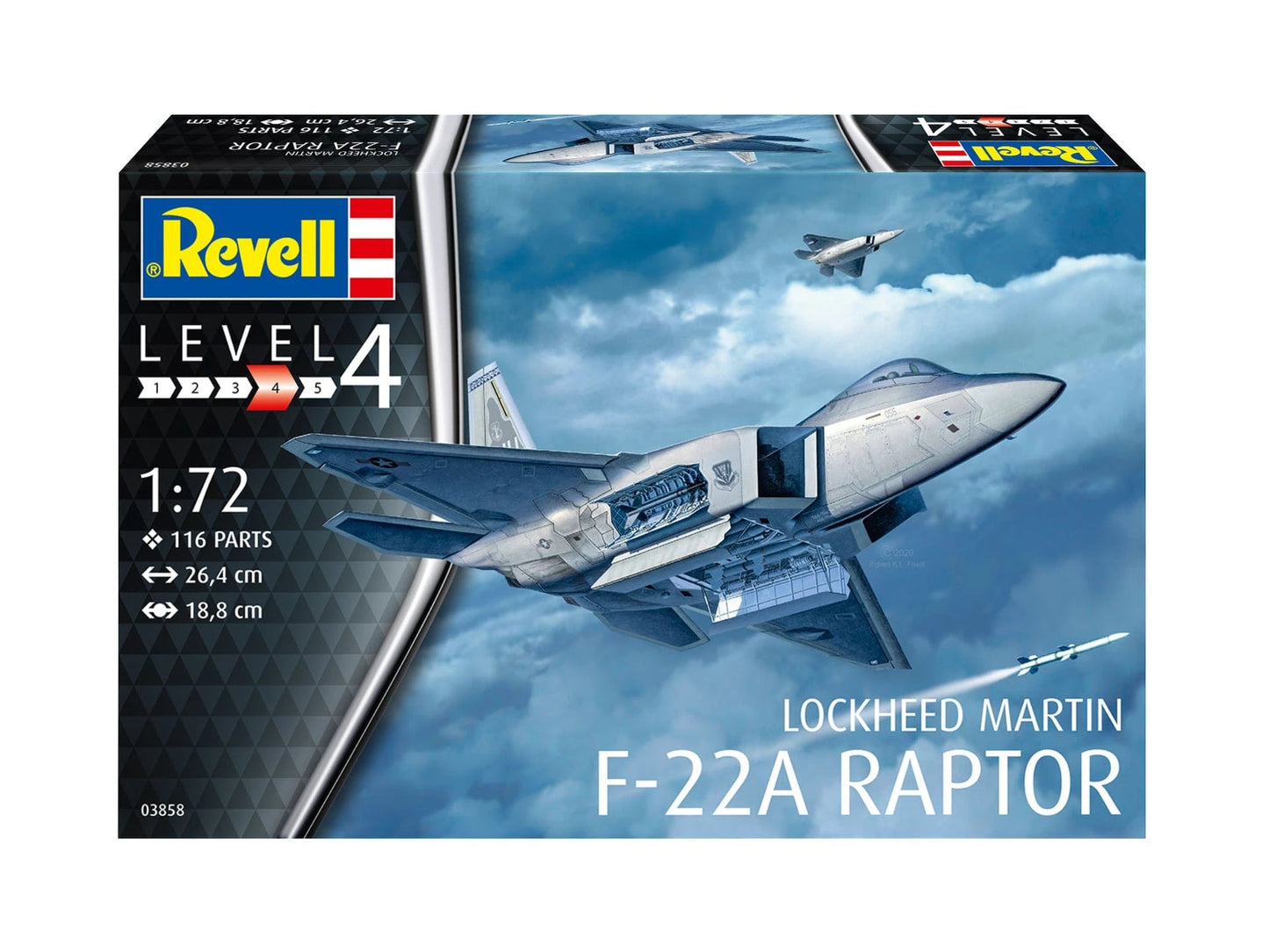 010 - Revell - 03858 - Lockheed Martin F-22A Raptor - primary image