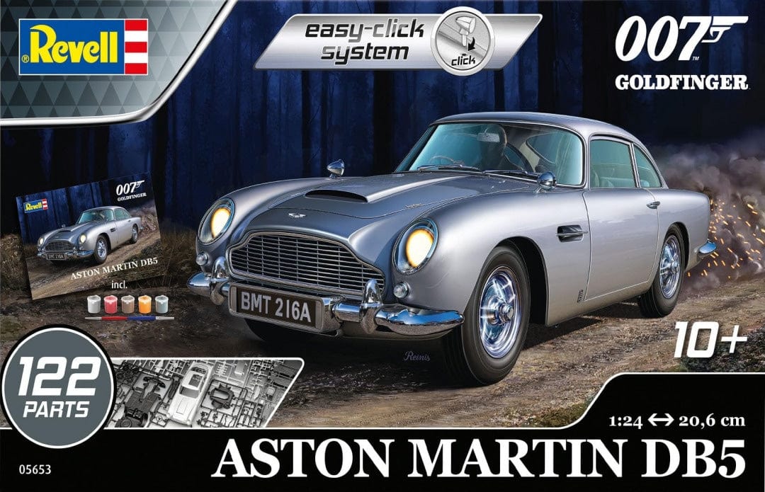 010 - Revell - 05653 - James Bond's Aston Martin DB5 [easy-click] [gift set] - primary image
