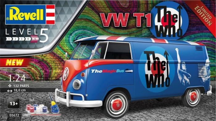 010 - Revell - 05672 - Volkswagen T1 Bus ‘The Who’ [gift set] - primary image
