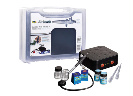010 - Revell - 39195 - Revell Airbrush Basic Set with Compressor - primary image
