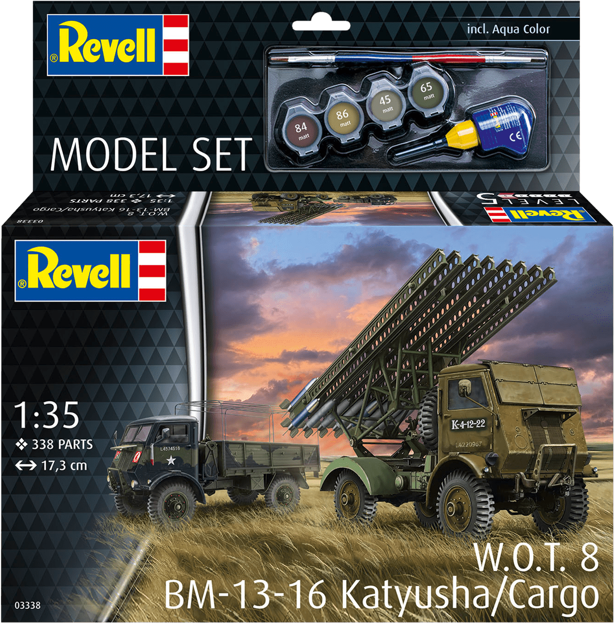 010 - Revell - 63338 - BM-13-16 Katyusha on Fordson WOT8 [model set] - primary image