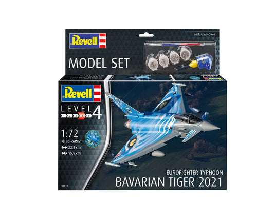 010 - Revell - 63818 - Eurofighter Typhoon EF-2000 ‘Bavarian Tiger 2021’ [model set] - primary image