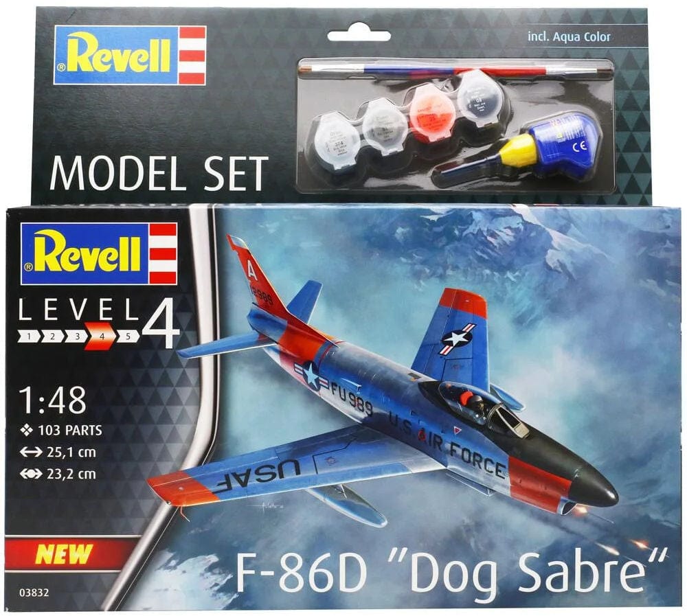010 - Revell - 63832 - North American F-86D Sabre Dog [model set] - primary image