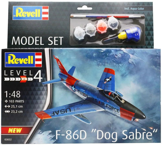 010 - Revell - 63832 - North American F-86D Sabre Dog [model set] - primary image