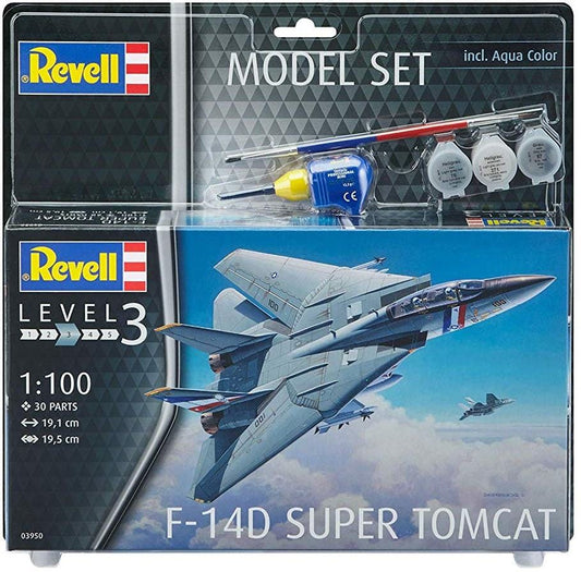 010 - Revell - 63950 - Grumman F-14D Super Tomcat [model set] - primary image