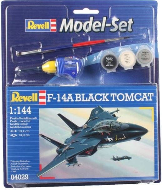 010 - Revell - 64029 - Grumman F-14A Black Tomcat [model set] - primary image