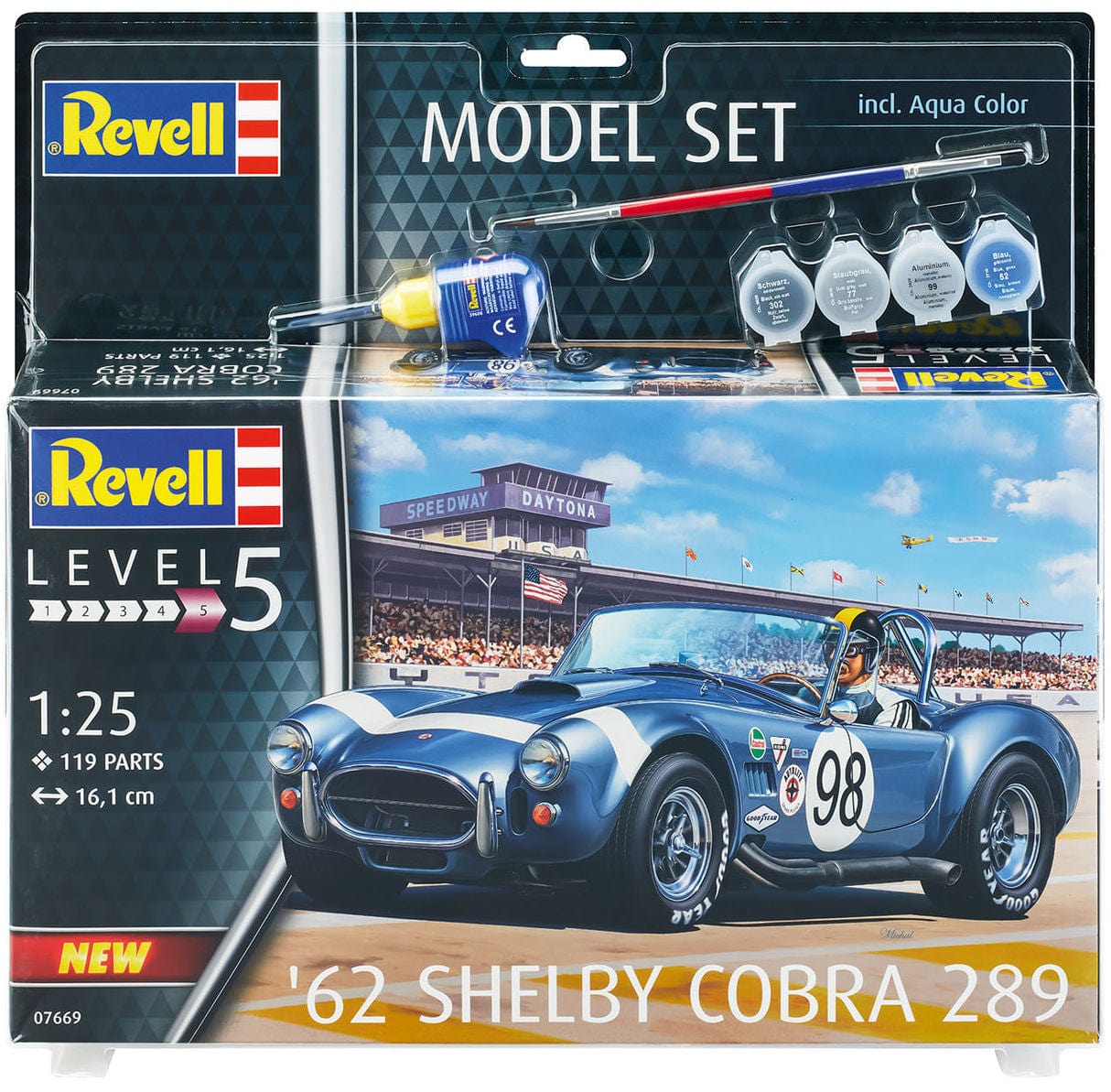 010 - Revell - 67669 - Shelby AC Cobra 289 (1962) [model set] - primary image