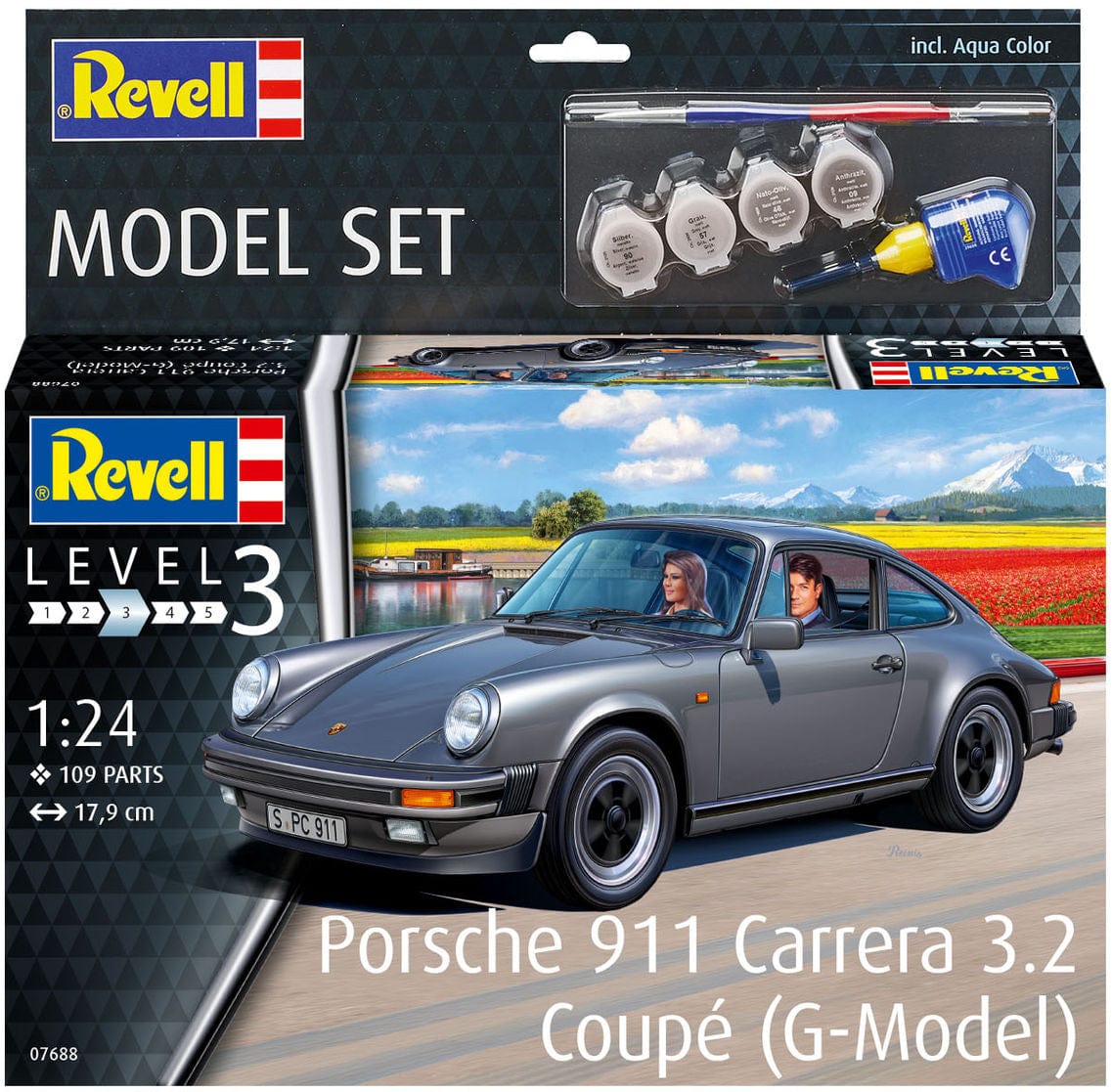 010 - Revell - 67688 - Porsche 911G Carrera 3.2 Coupé [model set] - primary image