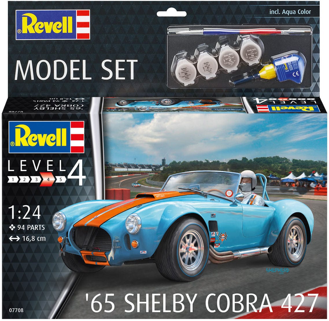 010 - Revell - 67708 - Shelby AC Cobra 427 [model set] - primary image