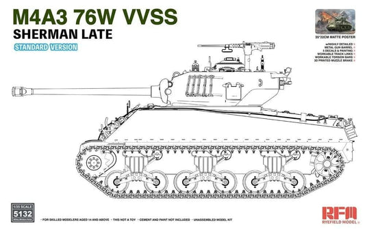 010 - Rye Field Model - 5132 - M4A3(76)W Sherman VVSS (late) - primary image