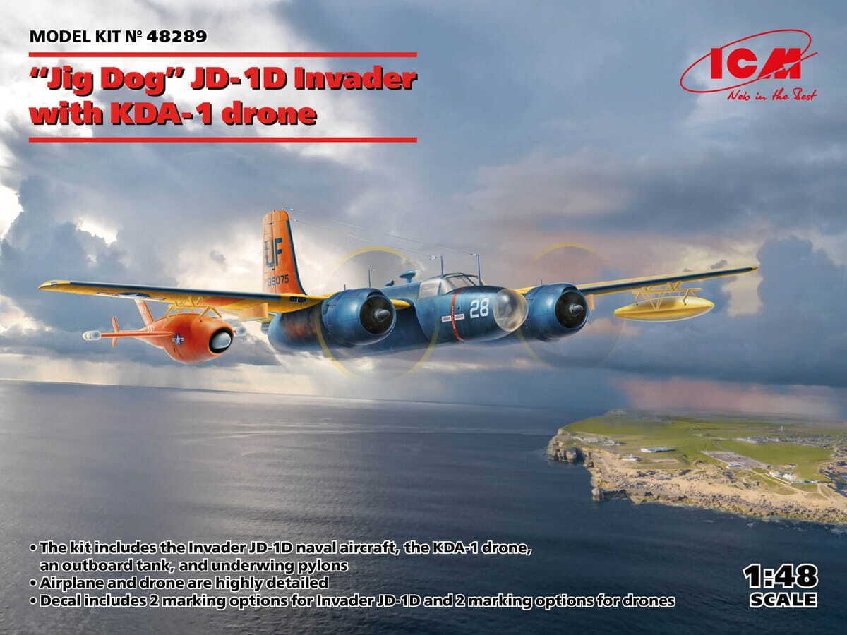 Douglas JD-1D Invader « Jig Dog » avec drone Firebee KDA-1