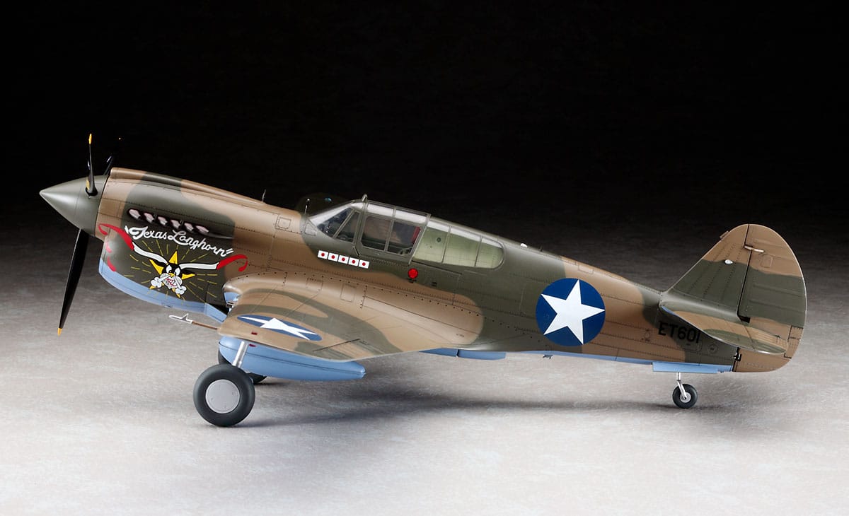 703 - Hasegawa - ST29 - Curtiss P-40E Warhawk - painted model
