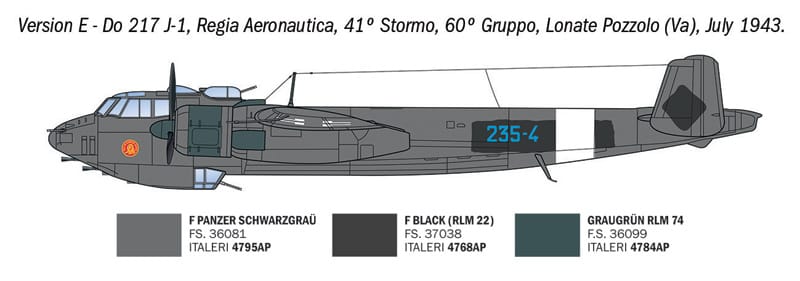Italeri - 91266 - Dornier Do 217 J-1/J-2 Nachtjäger - paint schemes
