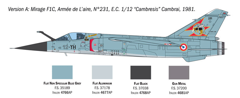 Dassault Mirage F1 C/CR - paint schemes