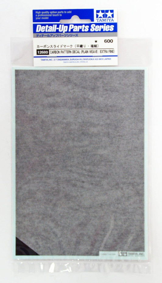 010 - Tamiya - 12680 - Carbon Pattern Decal (Plain Weave/Extra Fine) - primary image