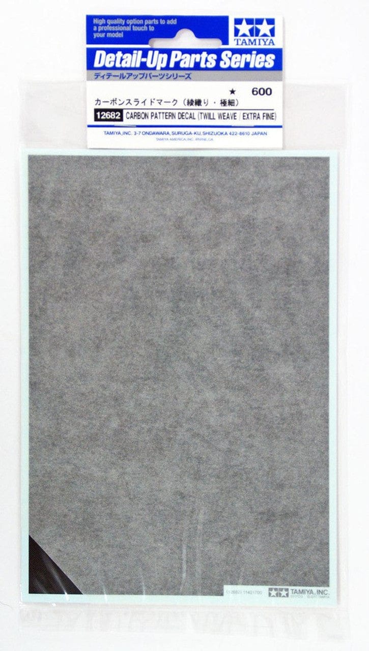 010 - Tamiya - 12682 - Carbon Pattern Decal (Twill Weave/Extra Fine) - primary image