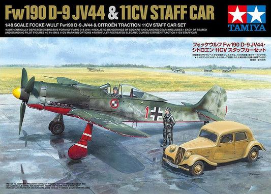 010 - Tamiya - 25213 - Focke-Wulf Fw190 D-9 and Citroën 11CV Traction-Avant - primary image