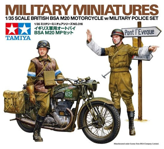 010 - British Military Police with BSA M20 - primary image