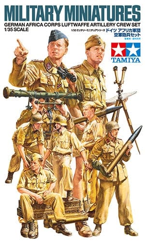 010 - Tamiya - 35343 - German Afrikakorps Luftwaffe Artillery Crew - primary image