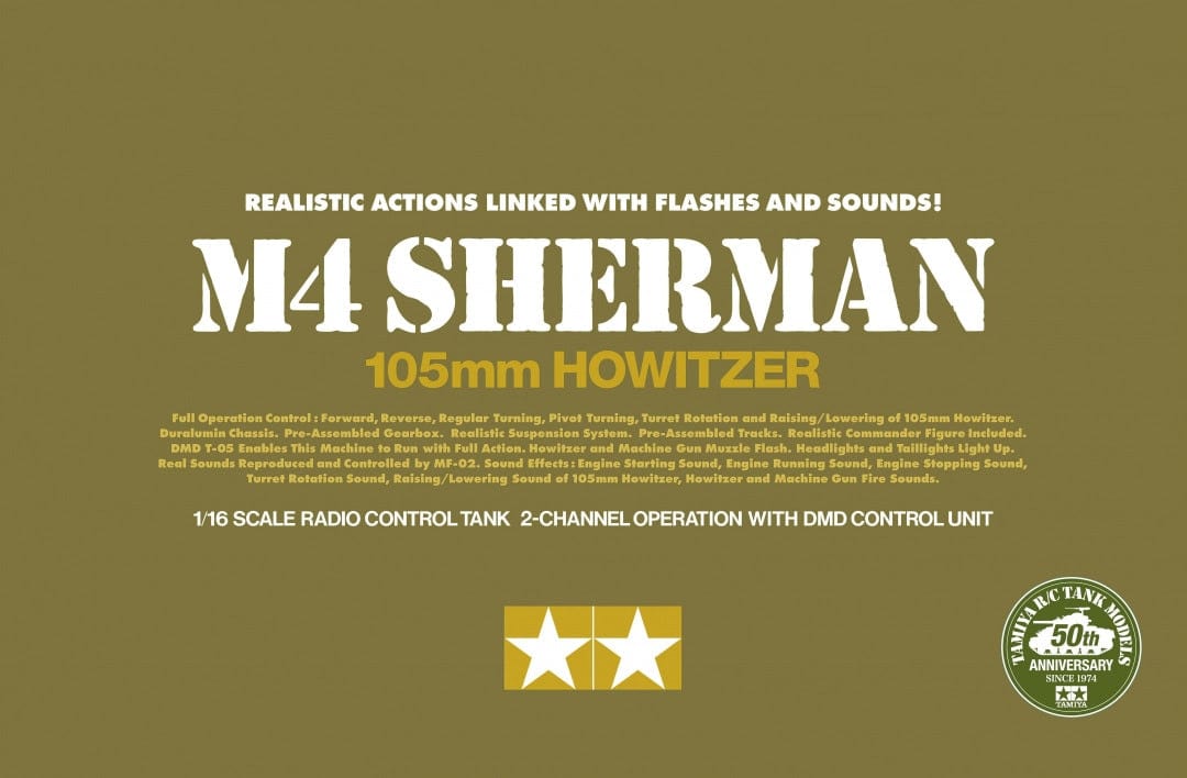 010 - Tamiya - 56014 - M4(105) Sherman [Radio Control Kit] - primary image