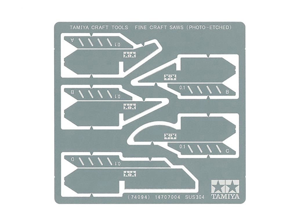010 - Tamiya - 74094 - Tamiya Fine Craft Saws (Photo-Etched) - primary image