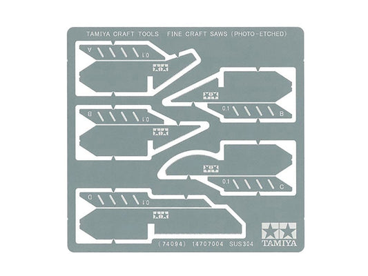 010 - Tamiya - 74094 - Tamiya Fine Craft Saws (Photo-Etched) - primary image