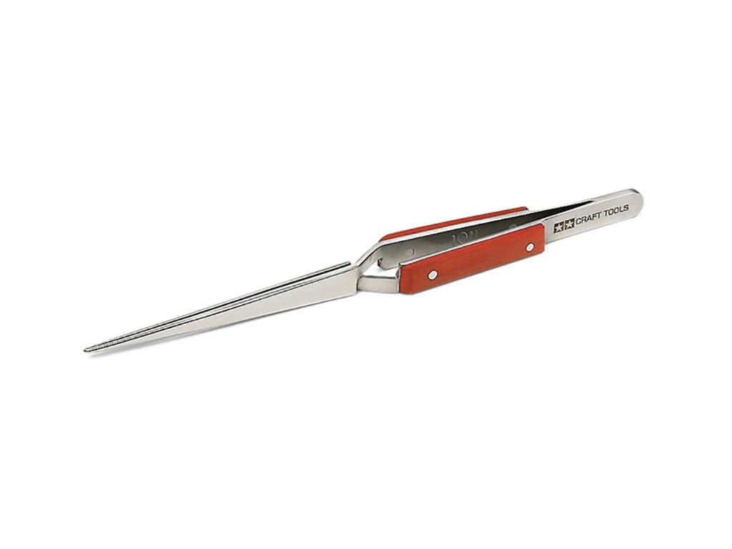 010 - Tamiya - 74103 - Tamiya High Grade Reverse Action Straight Tweezers - primary image