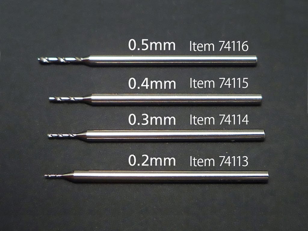 010 - Tamiya - 74115 - Tamiya Fine Pivot Drill Bit 0.4mm (1mm Shank) - primary image