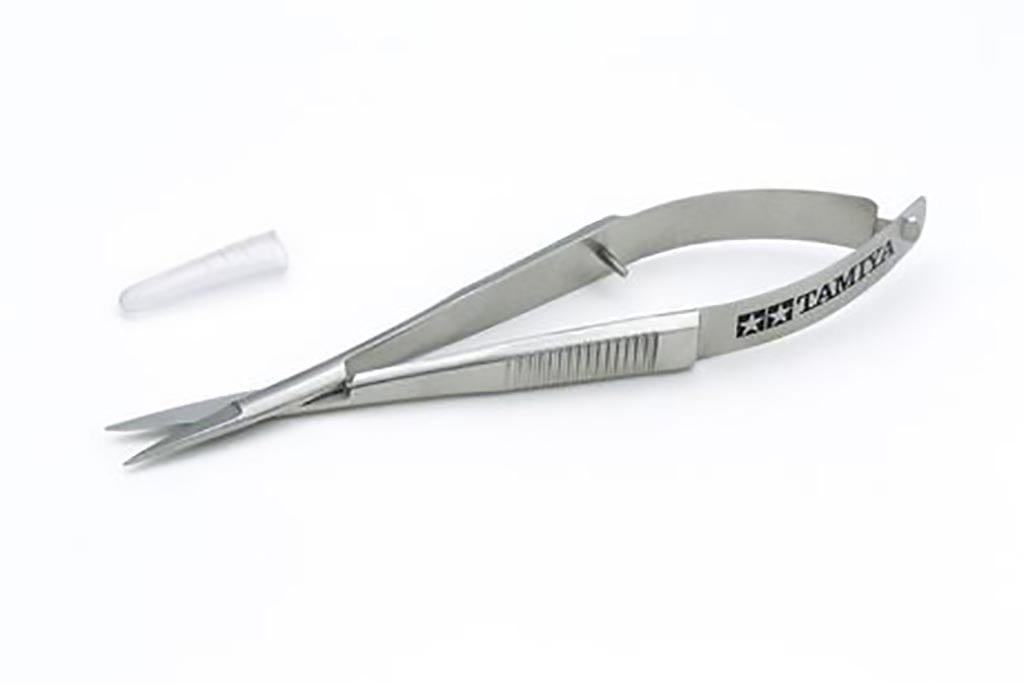 010 - Tamiya - 74157 - Tamiya High Grade Tweezer Grip Scissors   - primary image