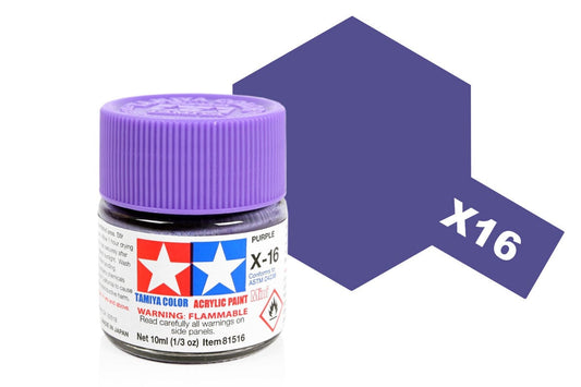 010 - Tamiya - 81516 - Tamiya Acrylic Mini X-16 Purple - primary image