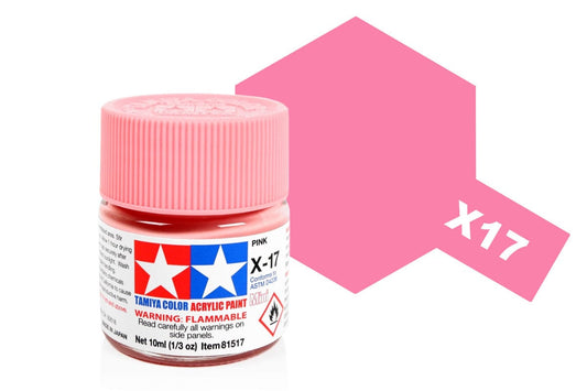 010 - Tamiya - 81517 - Tamiya Acrylic Mini X-17 Pink - primary image