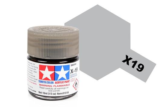 010 - Tamiya - 81519 - Tamiya Acrylic Mini X-19 Smoke - primary image