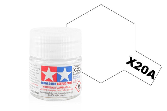 010 - Tamiya - 81520 - Tamiya Acrylic Mini Thinner X-20A (10ml) - primary image