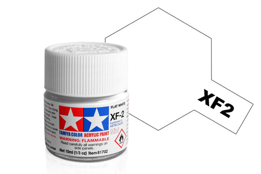 010 - Tamiya - 81702 - Tamiya Acrylic Mini XF-2 Flat White - primary image