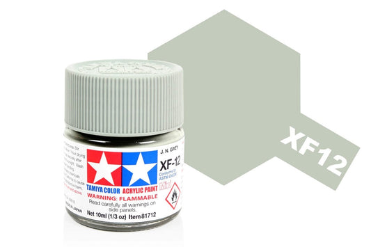 010 - Tamiya - 81712 - Tamiya Acrylic Mini XF-12 J.N. Grey - primary image