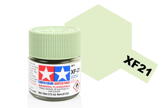 010 - Tamiya - 81721 - Tamiya Acrylic Mini XF-21 Sky - primary image