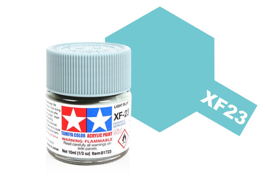 010 - Tamiya - 81723 - Tamiya Acrylic Mini XF-23 Light Blue - primary image