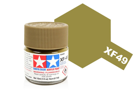 010 - Tamiya - 81749 - Tamiya Acrylic Mini XF-49 Khaki - primary image
